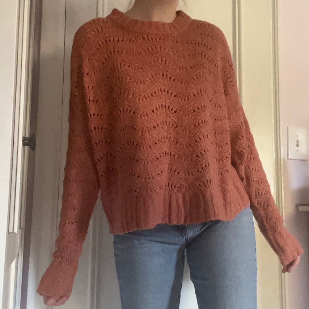 Soft and Cozy American Eagle Open Knit Sweater!